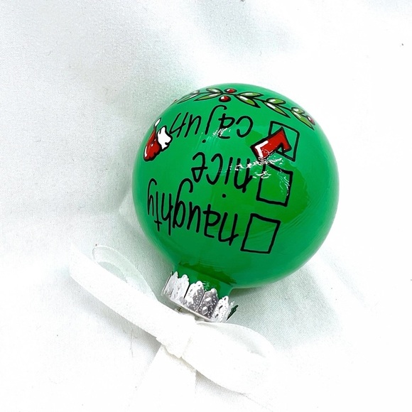 Checkin' It Twice: Naughty, Nice, Cajun! - Personalized Cajun Christmas Ornament - Picture 10 of 12